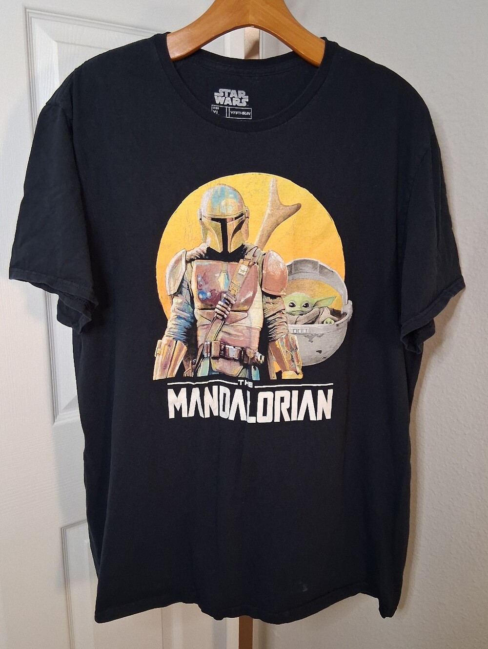 Star Wars The Mandalorian T Shirt Black XL